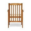 Cozy Acacia Dining Chairs Set with Cushions