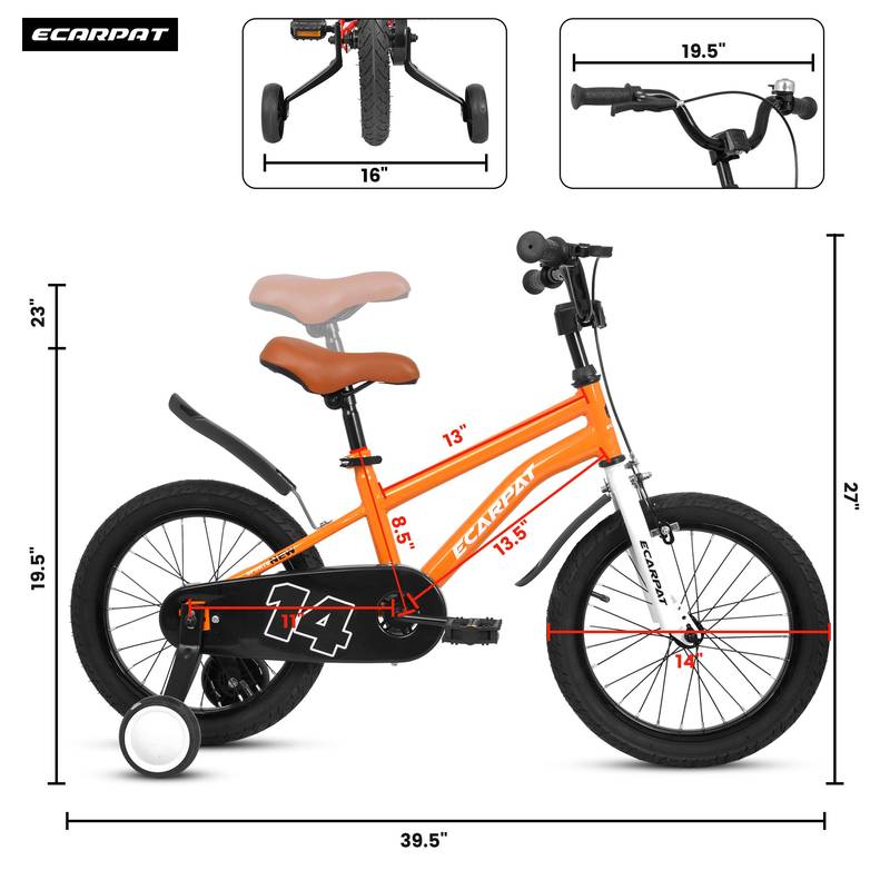 Freestyle Fun Kids Bike with Training Wheels