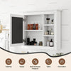 Sleek Wall-Mounted Medicine Cabinet with Mirror & Shelves