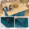 Versatile Rolling Kitchen Island with Drop Leaves and Power Outlet