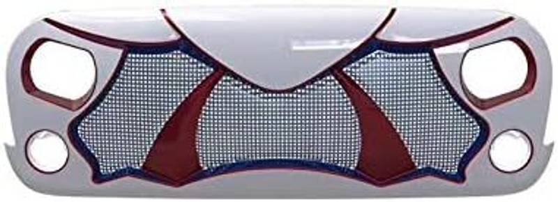 Spooky Jeep Grille Halloween Cover - Matte Black