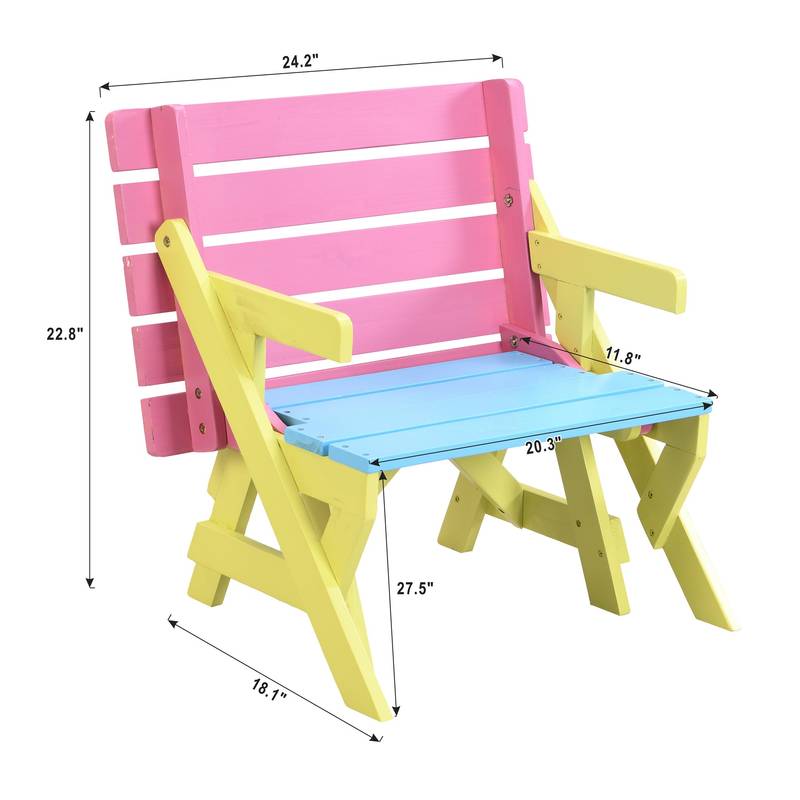 All-in-One Kids' Chair and Table Set