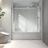 Sleek Glide Frameless Shower Door with Soft Close and Easy Clean Technology