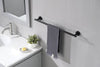 Sleek Matte Black Bathroom Hardware Set
