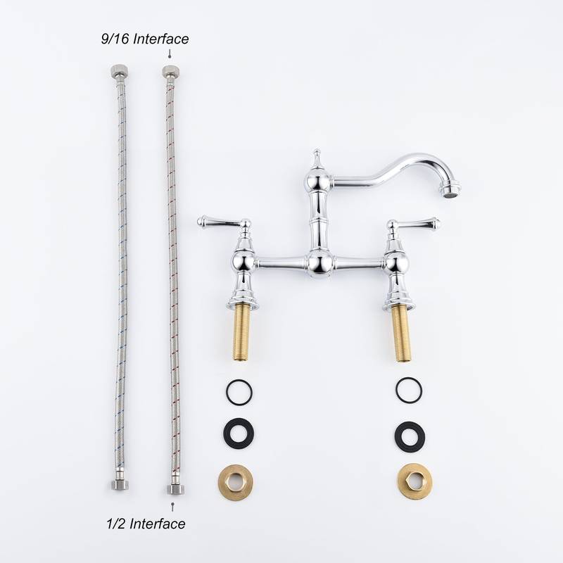 Classic Charm Dual Handle Kitchen Faucet