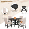 Retro Chic Dining Set with Expandable Table and Cozy Chairs