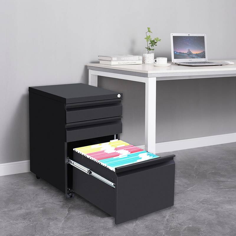 Locking Rolling File Cabinet – Secure & Mobile Storage Solution for Your Office
