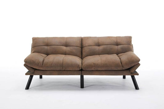 Cozy Brown Convertible Sofa Bed