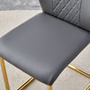 Chic Glass & Gray Dining Set