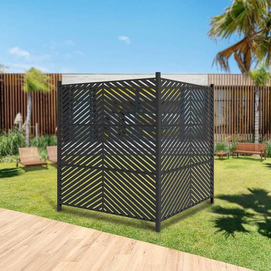Outdoor Privacy Screen – Easy No-Dig Fence Kit for AC, Trash & Pool