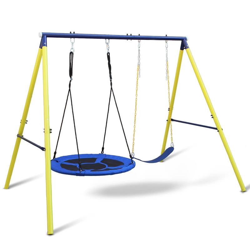 Backyard Bliss Swing Set with Safety Belt