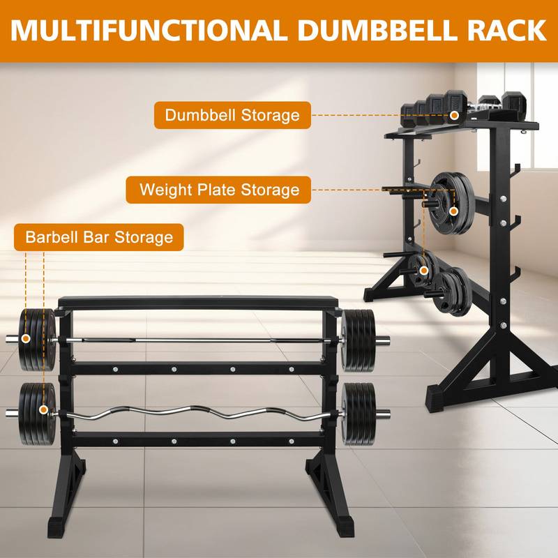 Dumbbell Organizer Rack - Heavy Duty Weight Storage Stand