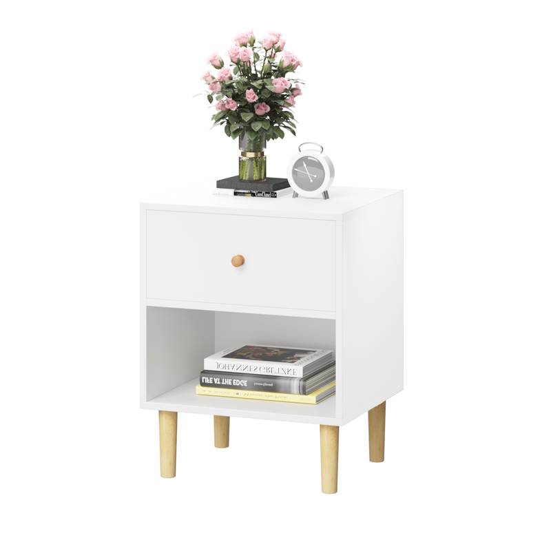 Charming White Nightstand for All Ages