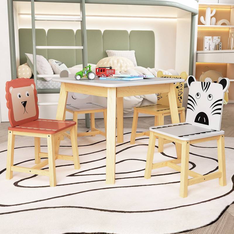 Animal Fun Kids' Table & Chair Set
