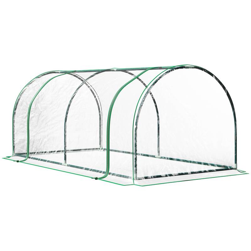 Garden Haven Mini Greenhouse - Portable Waterproof Cloche with Zippered Doors