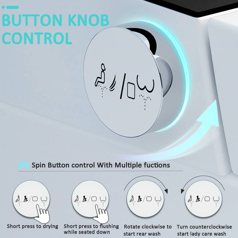Smart Bidet Toilet: Heated Seat & Auto Features