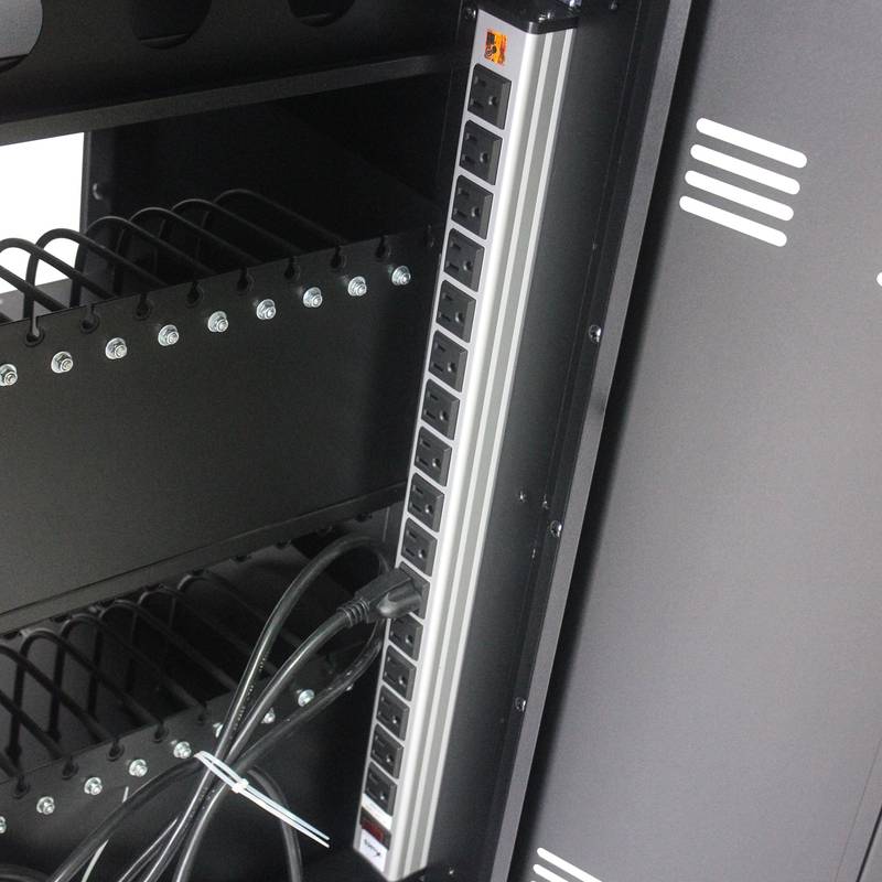 Smart Charge Cart for Tablets and Laptops with Lockable Storage