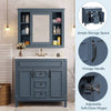 Chic Royal Blue Bathroom Vanity with Sink & Storage