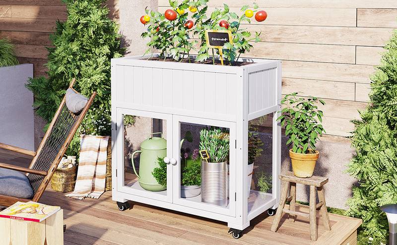 Garden Buddy Mini Greenhouse on Wheels