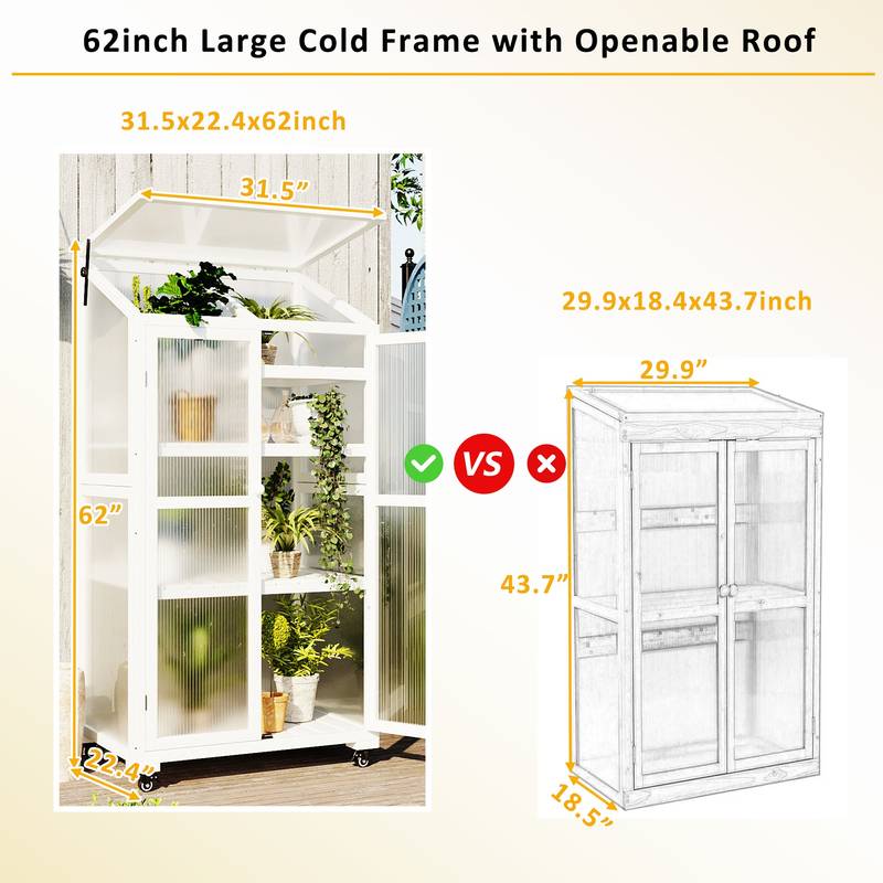 Garden Haven Portable Greenhouse with Wheels