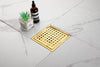 Sleek Square Shower Drain with Removable Grate