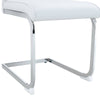 Chic White Curve Dining Chairs - Set of 4