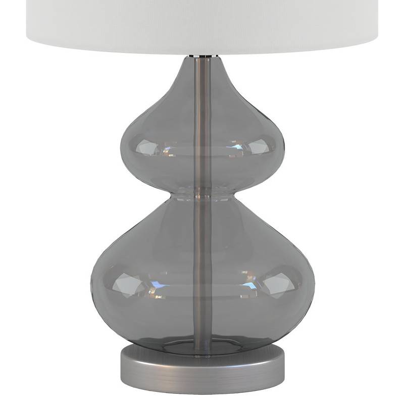 Curvy Glass Table Lamps - Set of Two