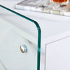 Chic Glass-Top Nightstand