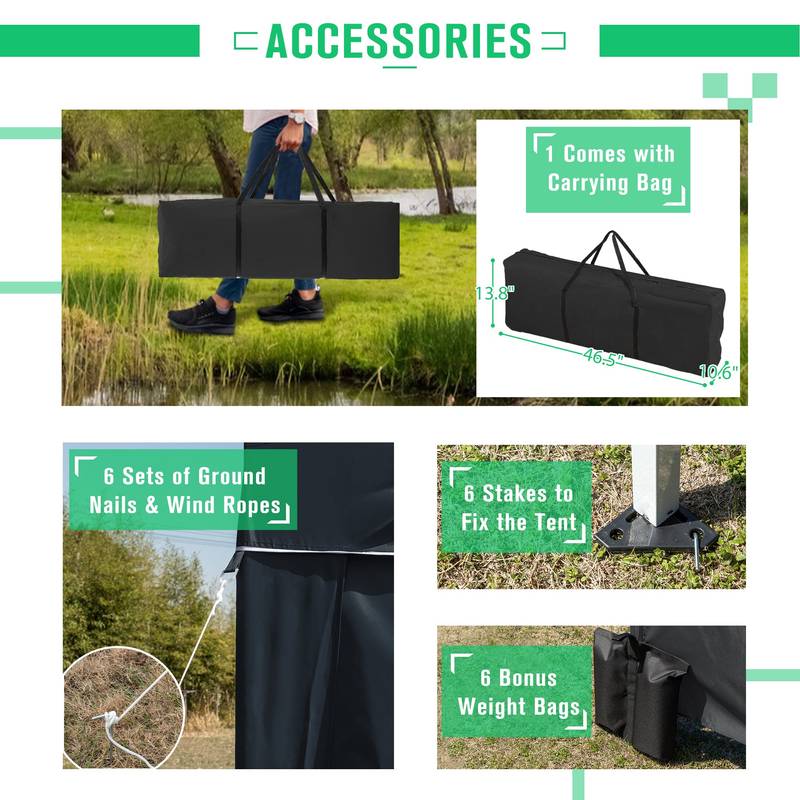 Ultimate Pop-Up Canopy Tent with Sidewalls - Perfect for Parties and Events!