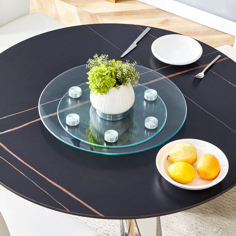 Spin & Store Round Glass Organizer