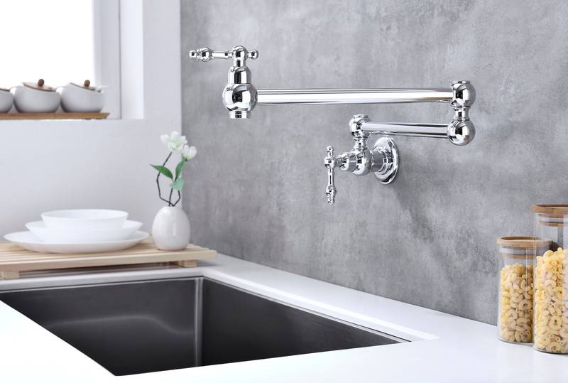 Space-Saving Kitchen Pot Filler Faucet