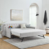 Cozy Beige Daybed with USB Trundle
