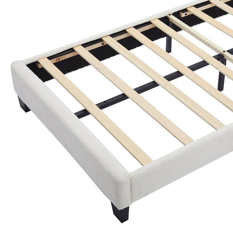 Cozy Floral Twin Bed Set with LED and Storage Ottoman