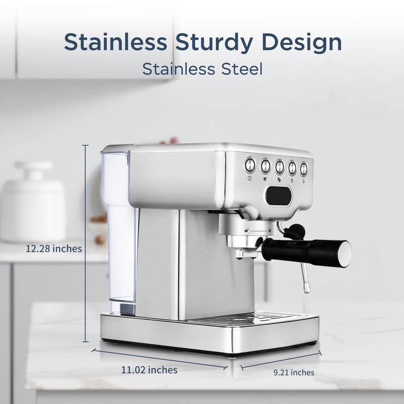 Espresso Bliss: Home Barista Machine with Milk Frother
