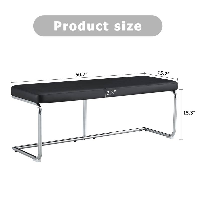 Stylish Shoe Bench with Silver Legs - Perfect Storage for Every Space