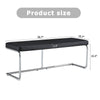 Stylish Shoe Bench with Silver Legs - Perfect Storage for Every Space