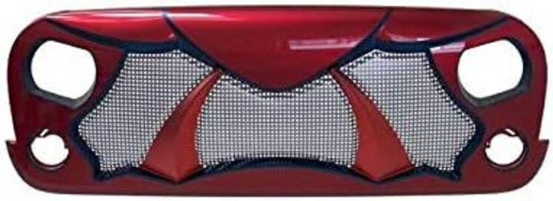 Spooky Jeep Grille Halloween Cover - Matte Black