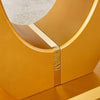 Elegant Marble-Style Dining & Desk Table with Gold Legs