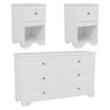 Chic Retro Bedroom Collection with Elegant Dresser and Nightstands