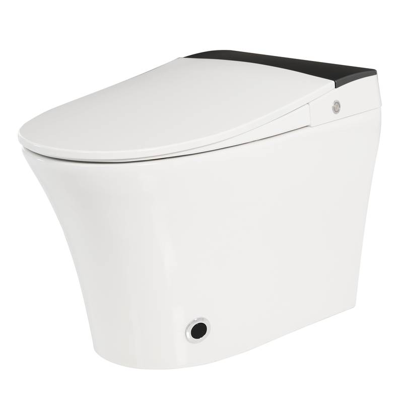 Smart Heated Toilet with Foot Flush and Night Light
