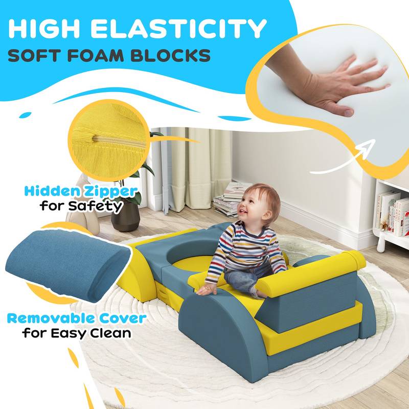 Cozy Kids Modular Couch Set - Fun & Versatile Play Furniture