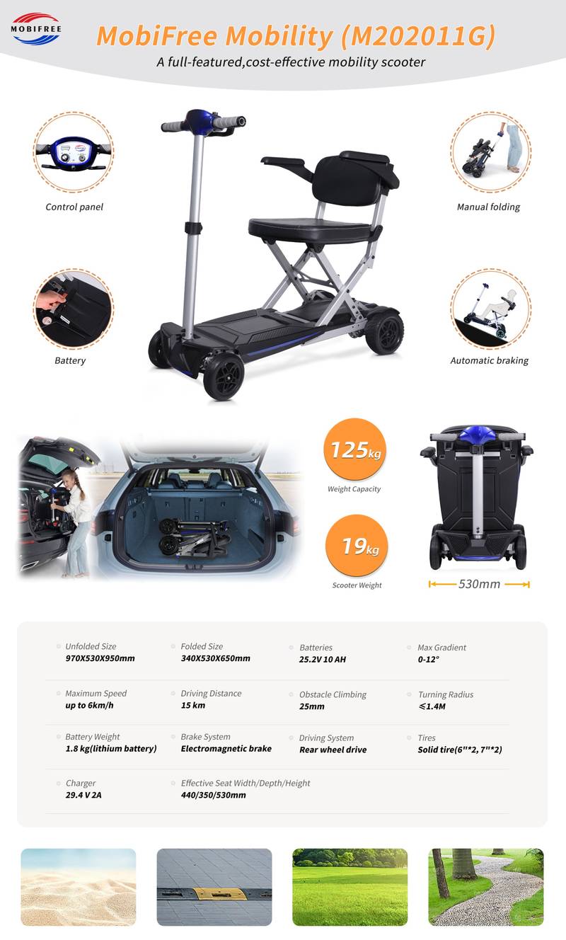 EasyGo Folding Mobility Scooter for Adults