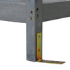 Charming Gray Garden Potting Table with Storage