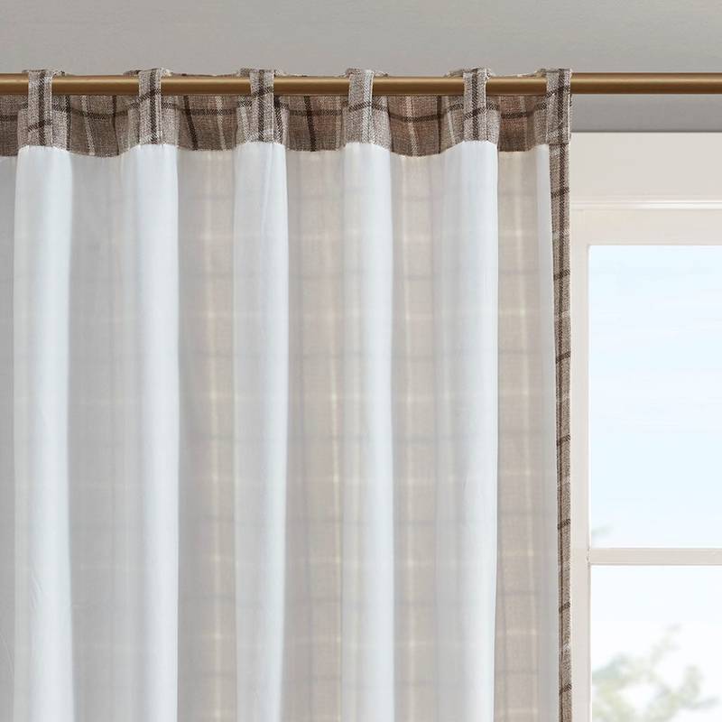 Cozy Plaid Curtain Panel
