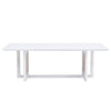 Chic Chinese Solid Wood Coffee Table with Rattan Touch