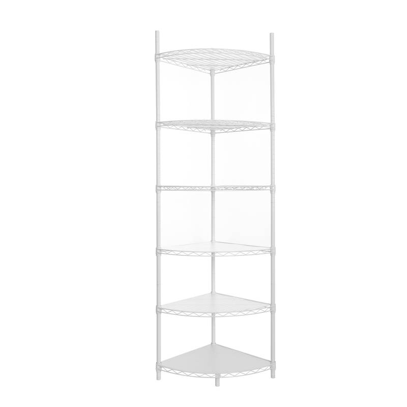 Versatile Corner Metal Shelf - Stylish Storage Solution