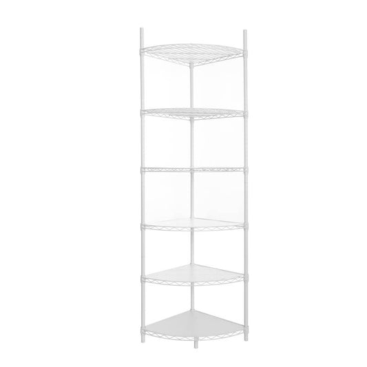 Versatile Corner Metal Shelf - Stylish Storage Solution