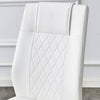 Chic Glass & White Chair Dining Set