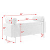 Chic Green Velvet Storage Bench with Stylish Arms