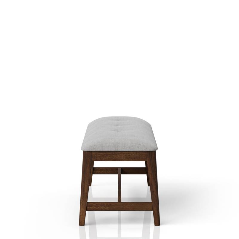 Cozy Mid-Century Backless Bench